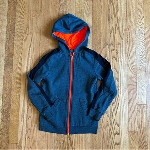 Champion Kids Zip Up Hooded Jacket (M 8/10) – Gray Orange Athletic Play Layer